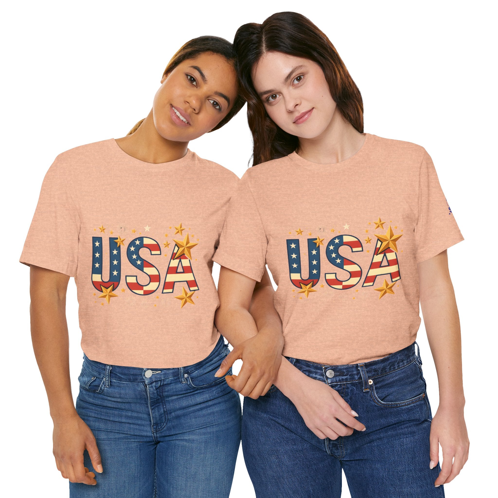 USA Flag Stars T-Shirt — Patriotic American Independence Day Tee