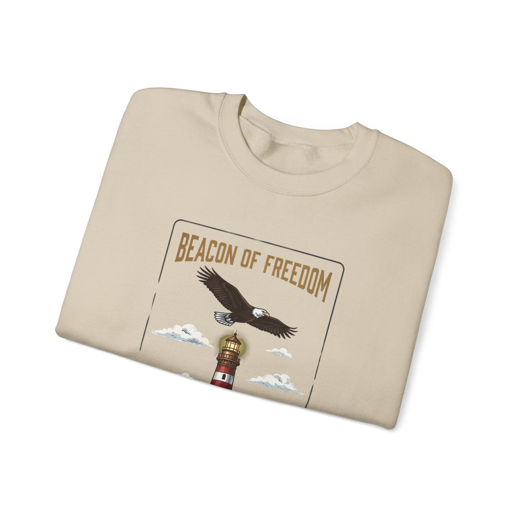 Beacon of Freedom Lighthouse Sweatshirt | 250th 4th of July Patriotic Milestone