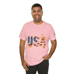 USA Flag Stars T-Shirt — Patriotic American Independence Day Tee