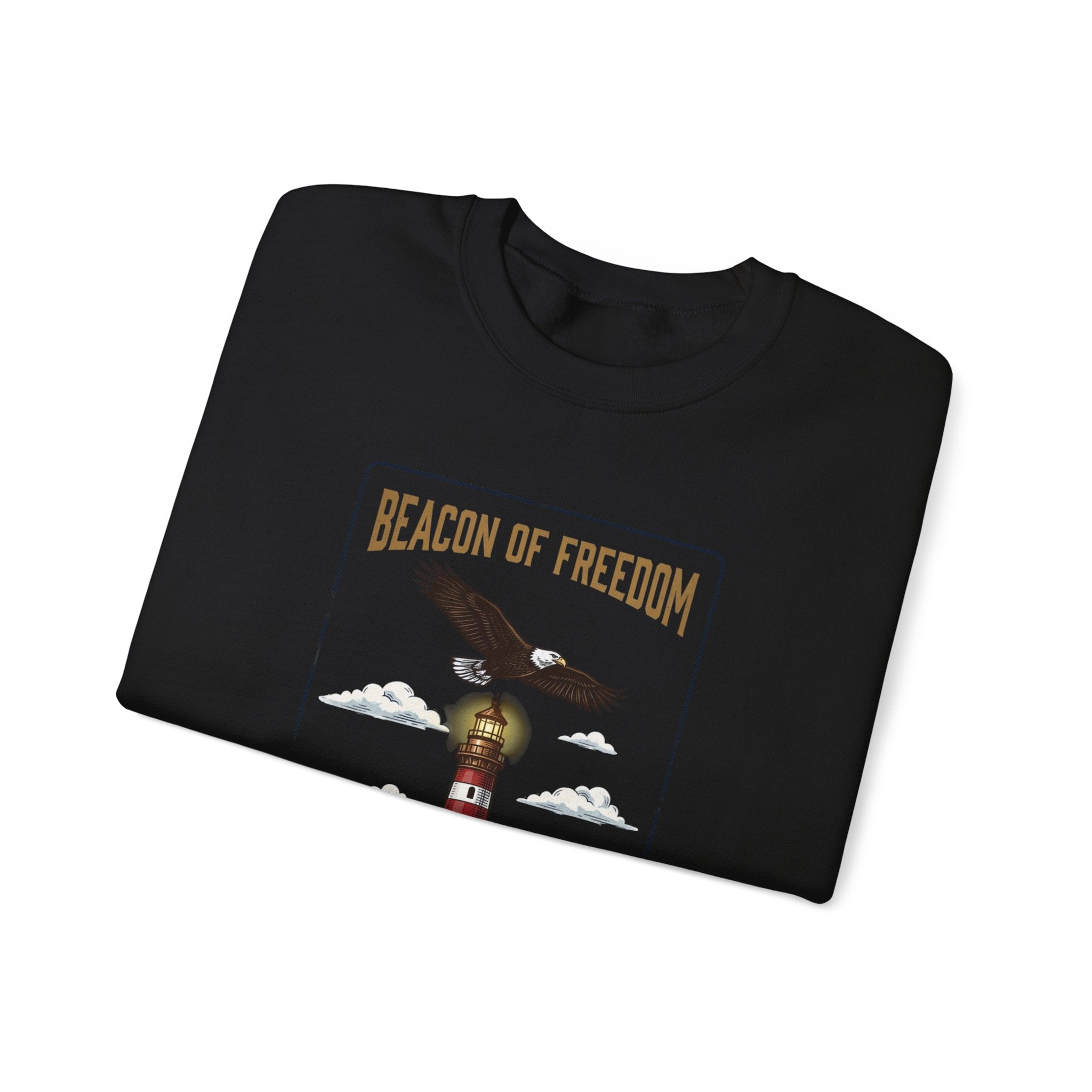 Beacon of Freedom Lighthouse Sweatshirt | 250th 4th of July Patriotic Milestone