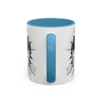 American Eagle Coffee Mug with USA Flag Accent Design