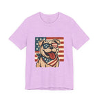 Dog's are Patriotic Too (American Flag, Funny 4th of July Shirt)