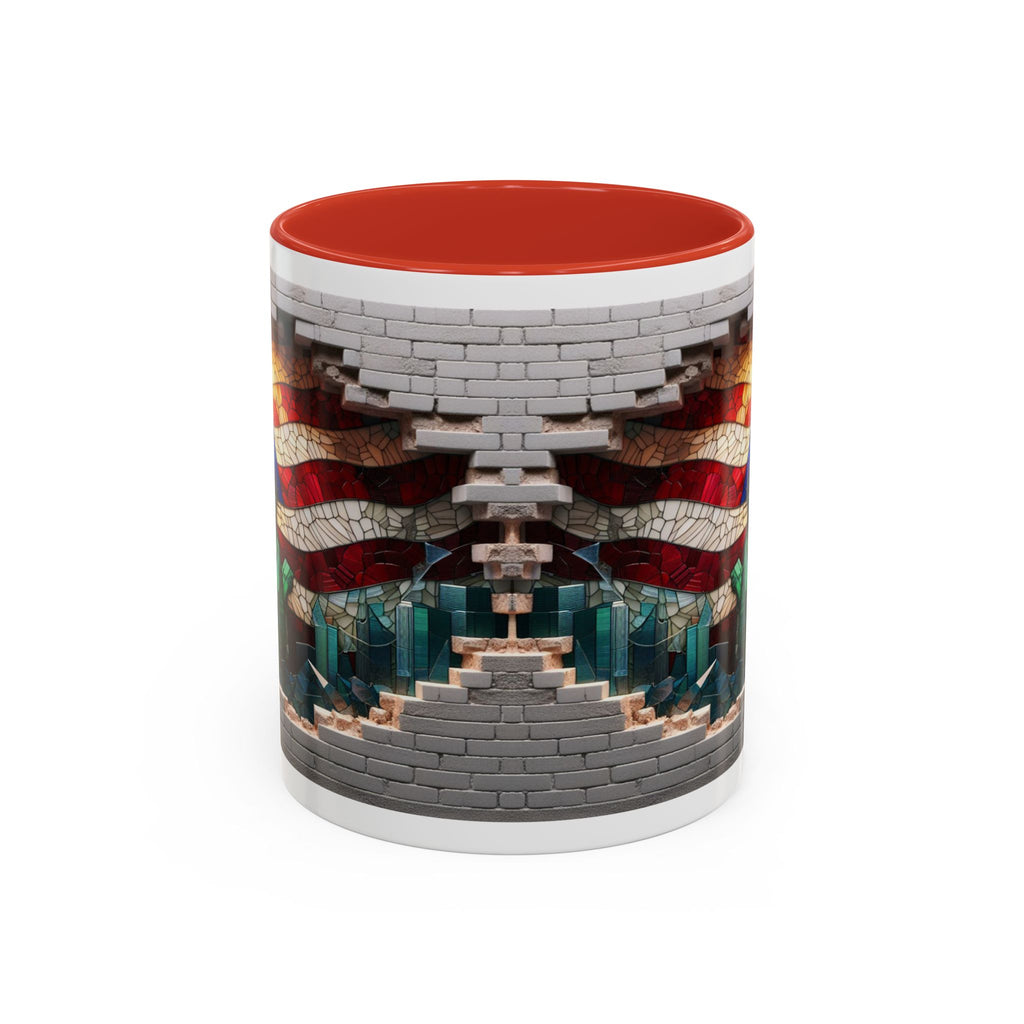 American Flag & Statue of Liberty Accent Coffee Mug – Patriotic USA Ceramic Mug