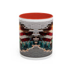 American Flag & Statue of Liberty Accent Coffee Mug – Patriotic USA Ceramic Mug