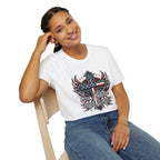 Christian Cross T-Shirt — "One Nation Under God" Patriotic Graphic Tee