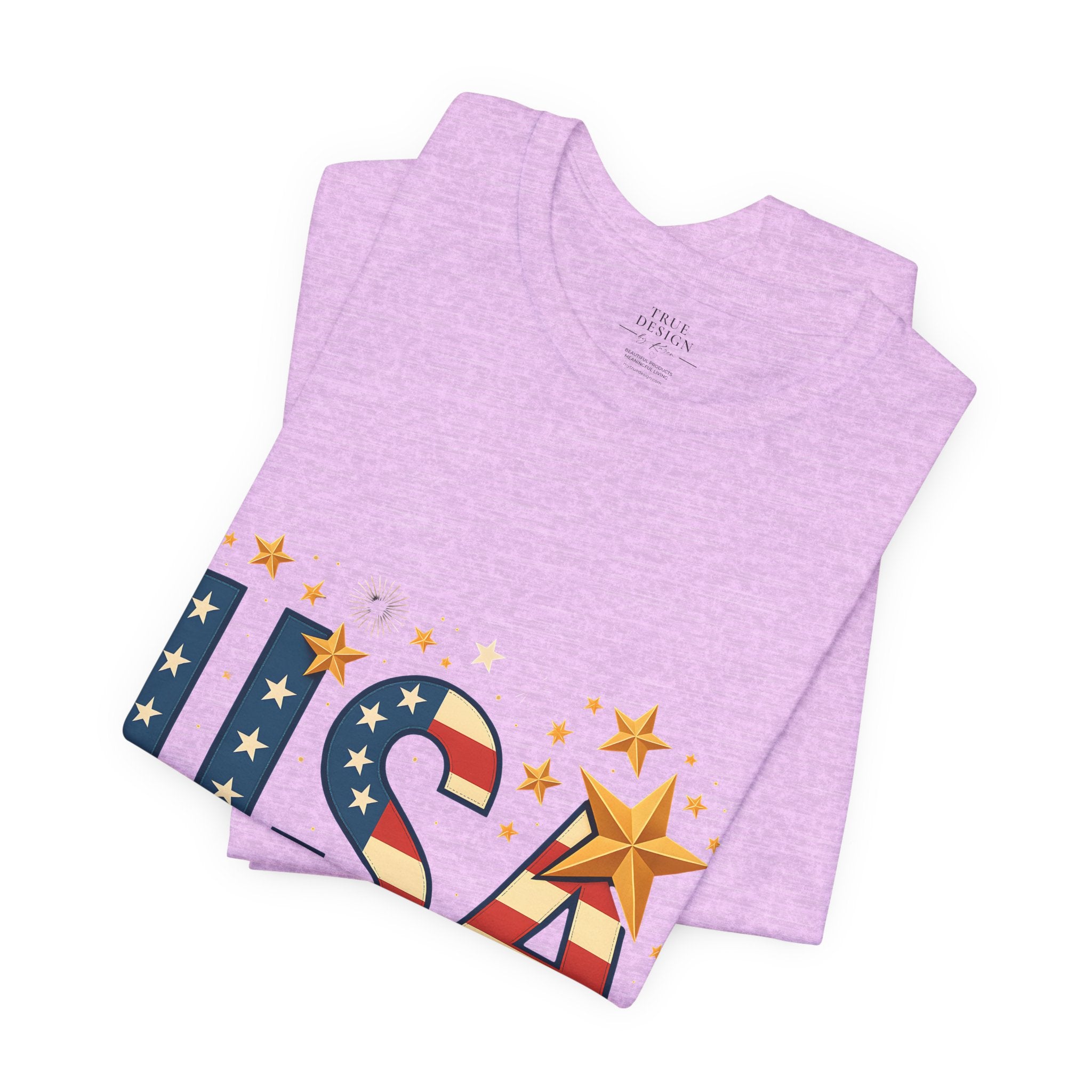 USA Flag Stars T-Shirt — Patriotic American Independence Day Tee