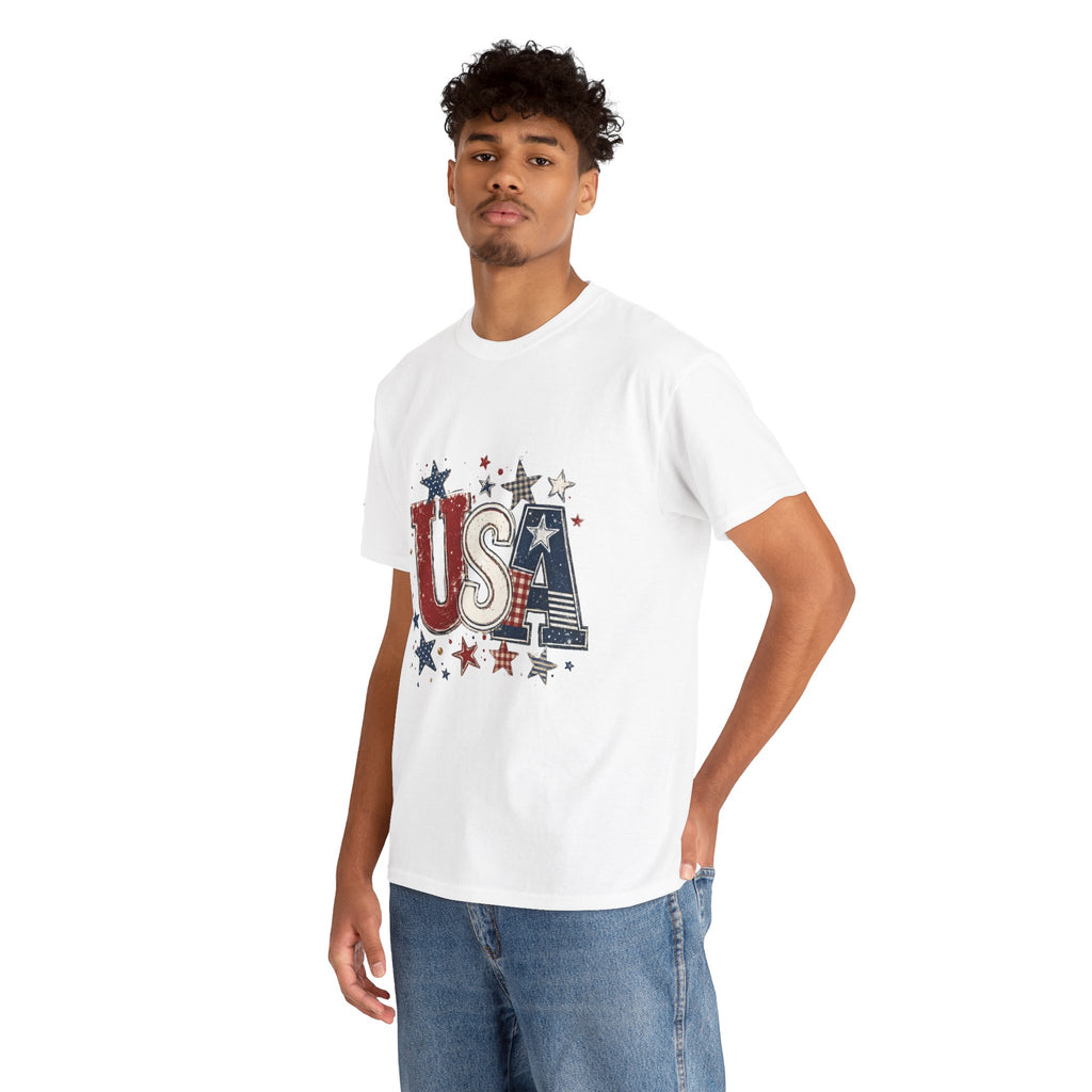 Patriotic USA Stars T-Shirt — Fourth of July American Flag Tee
