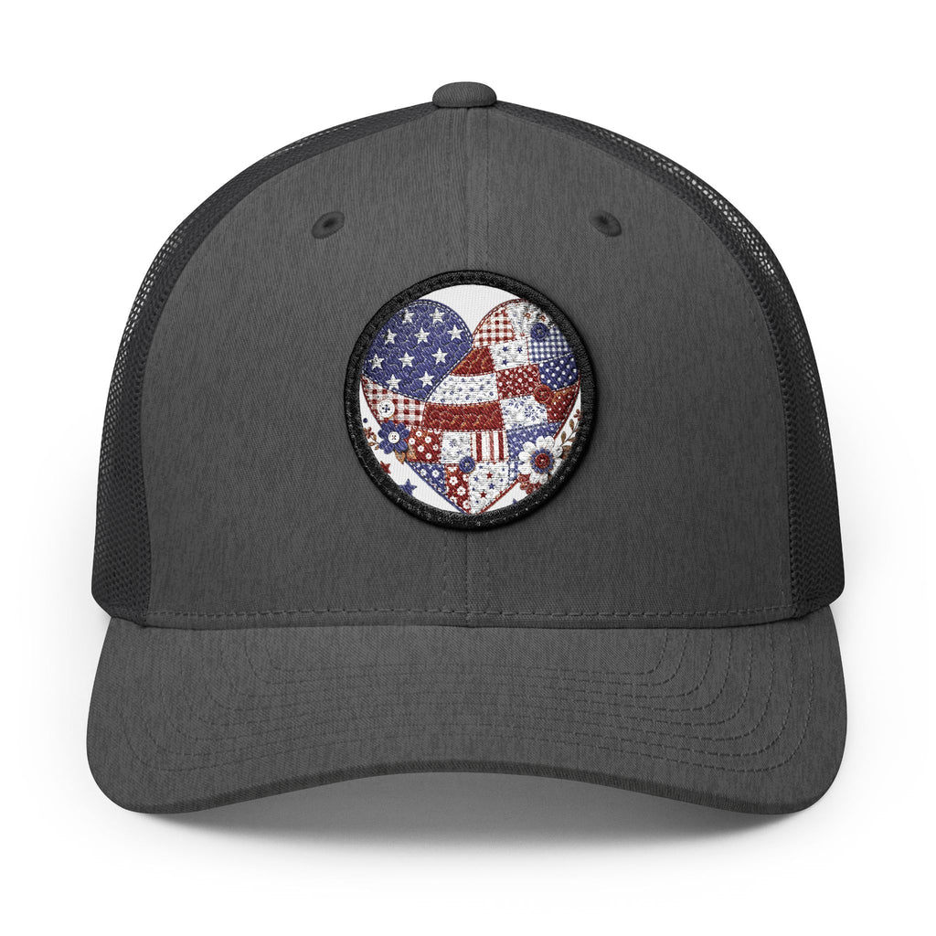 American Flag Patch Trucker Cap — Patriotic Snapback Hat