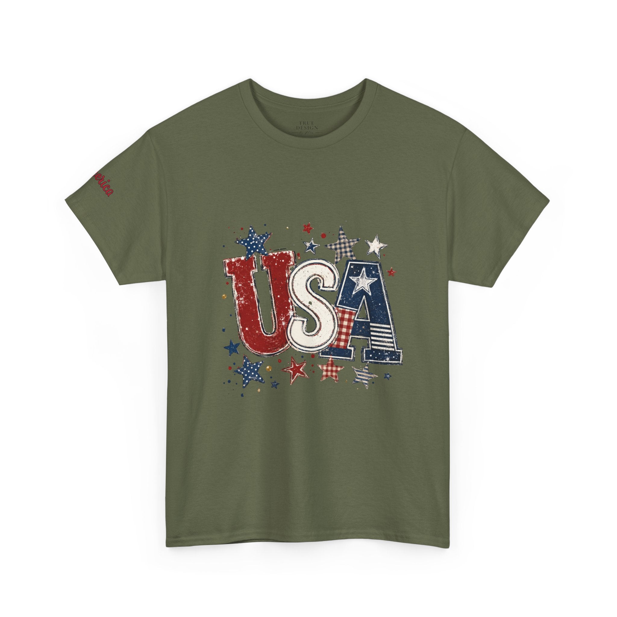 Patriotic USA Stars T-Shirt — Fourth of July American Flag Tee