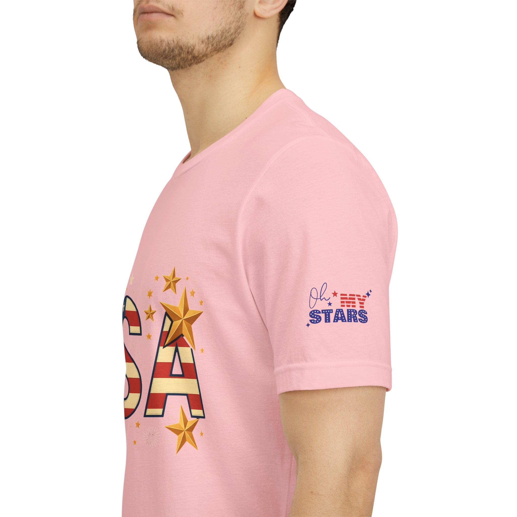 USA Flag Stars T-Shirt — Patriotic American Independence Day Tee