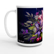 Floral design mug with personalized name