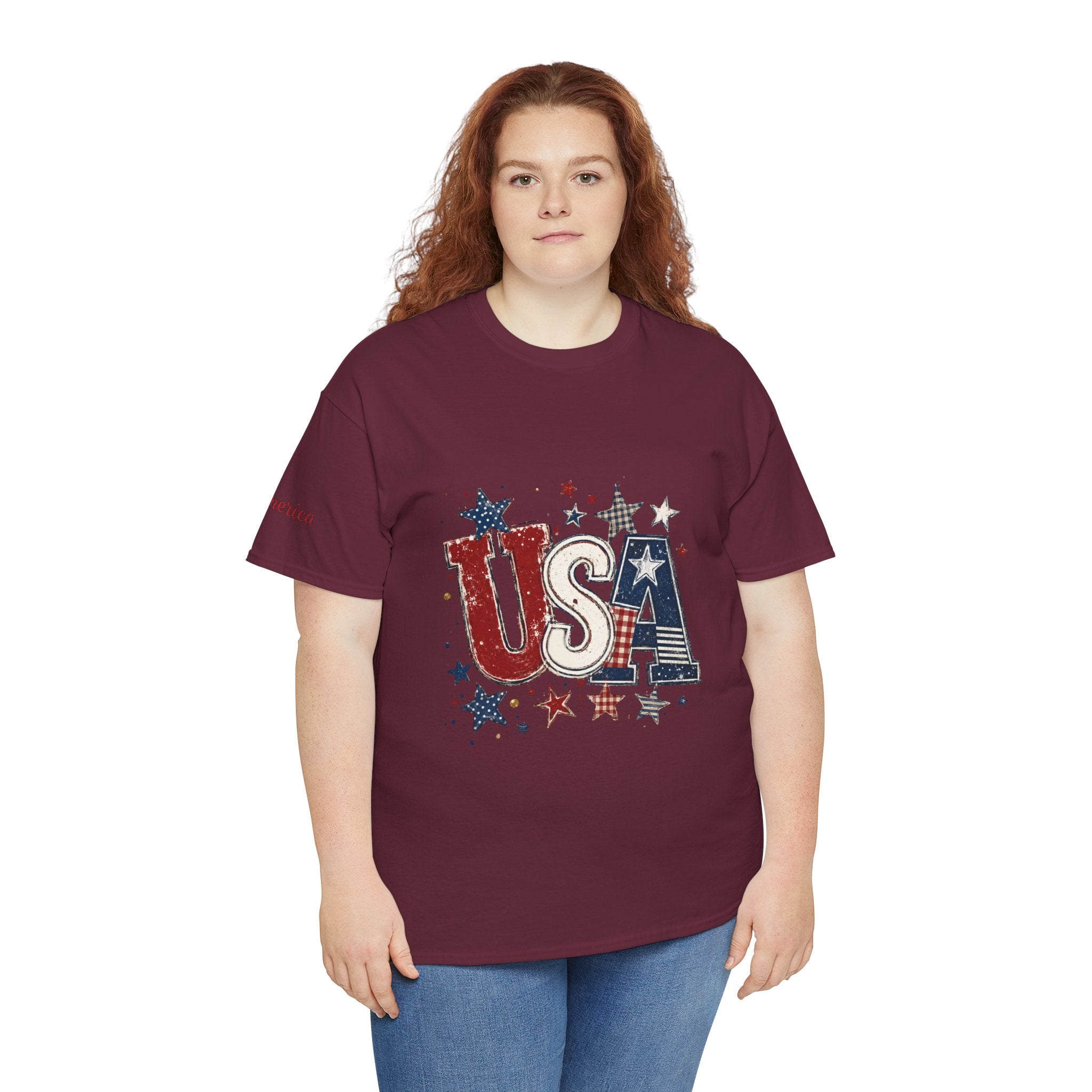 Patriotic USA Stars T-Shirt — Fourth of July American Flag Tee