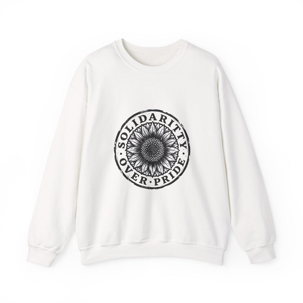 Solidarity Over Pride sweatshirt | People Over Profit statement, activist crewneck