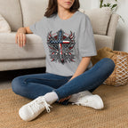 Christian Cross T-Shirt — "One Nation Under God" Patriotic Graphic Tee