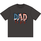 Patriotic DAD Drip T-Shirt - American Flag Tee