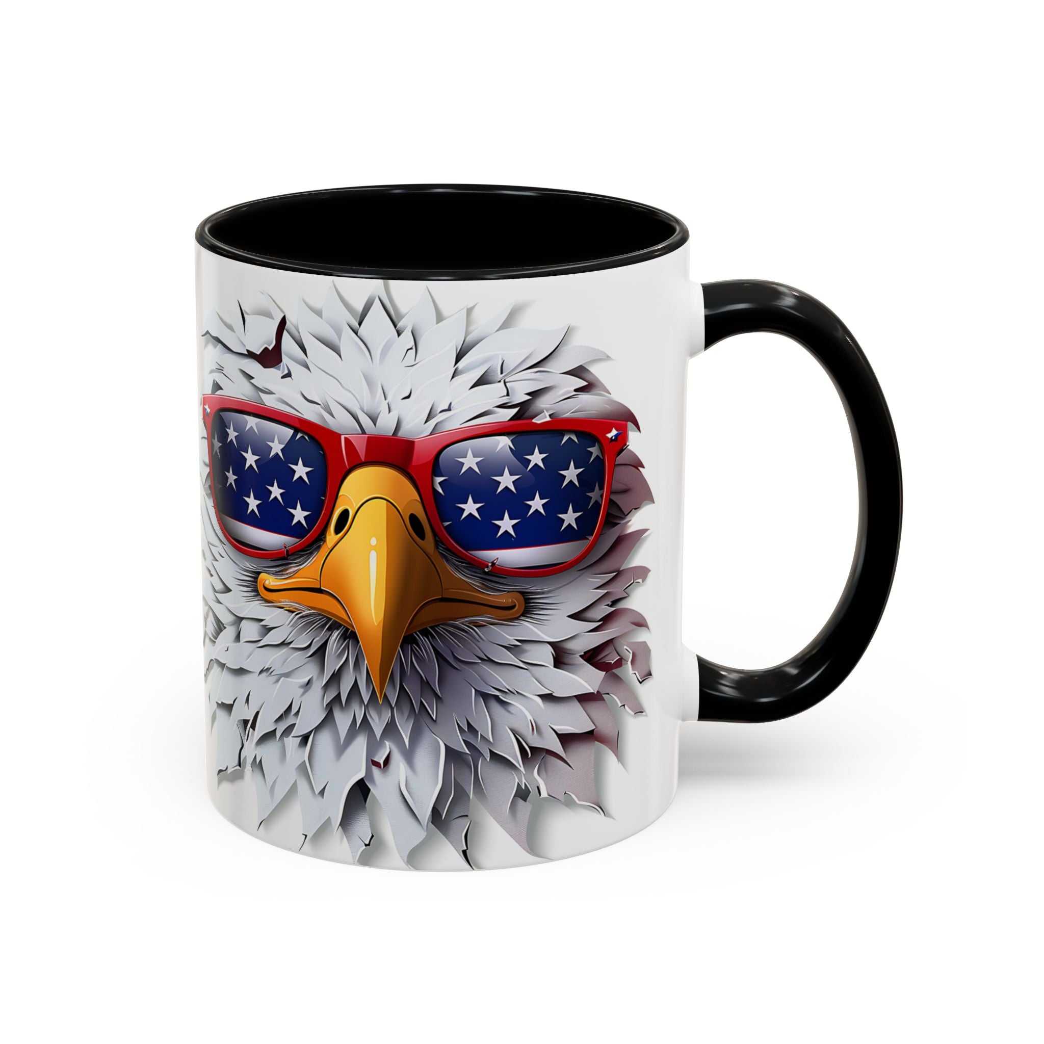 Patriotic Eagle Coffee Mug – Bold Design for Coffee Lovers