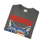 Meowica Cat T-Shirt — Patriotic American Flag Sunglasses Tee