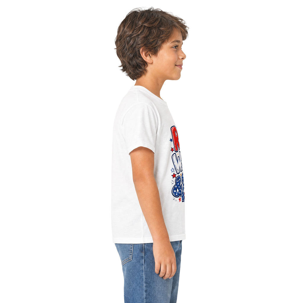 Kids Patriotic Fourth of July Shirt - Red White & 250 Tee
