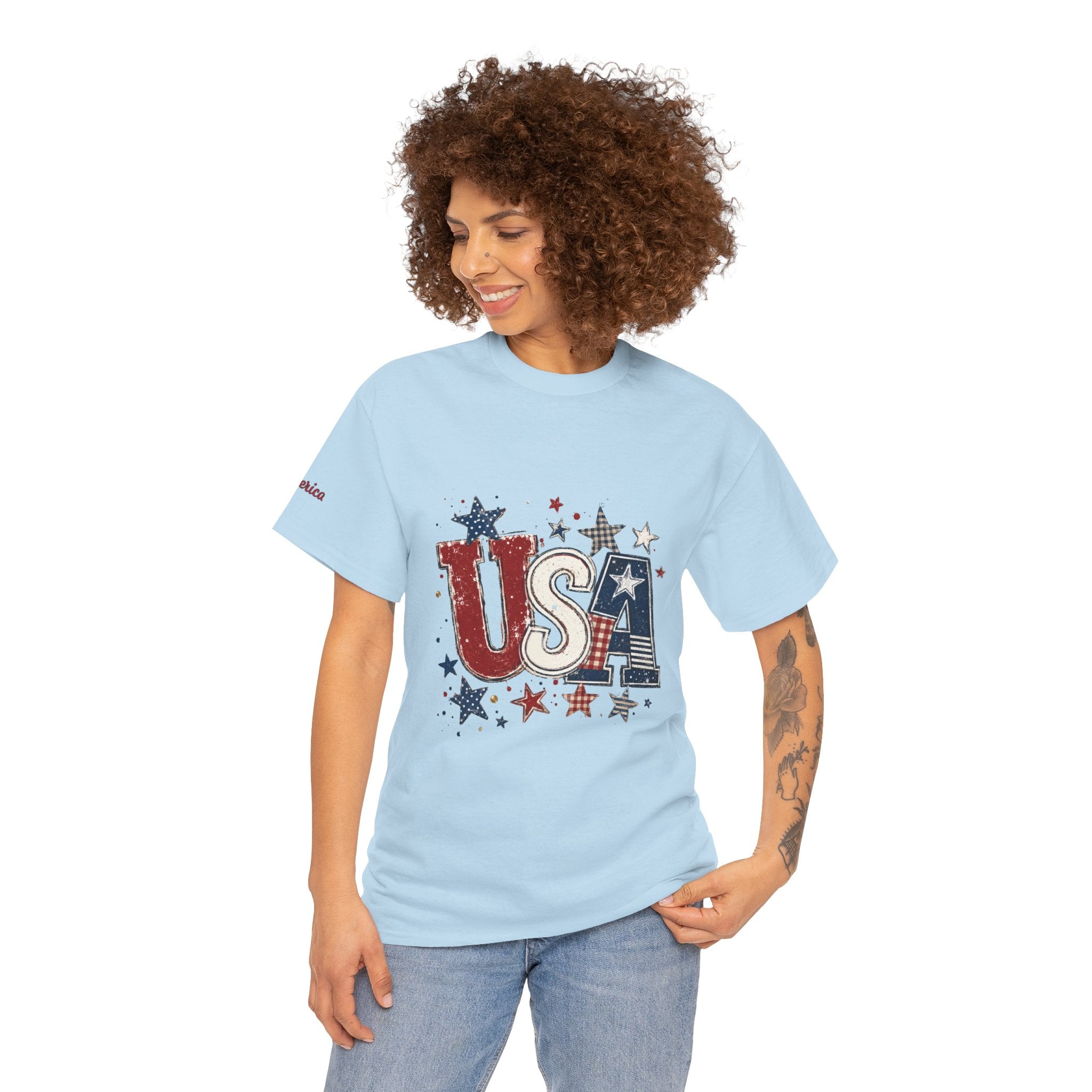 Patriotic USA Stars T-Shirt — Fourth of July American Flag Tee