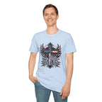 Christian Cross T-Shirt — "One Nation Under God" Patriotic Graphic Tee