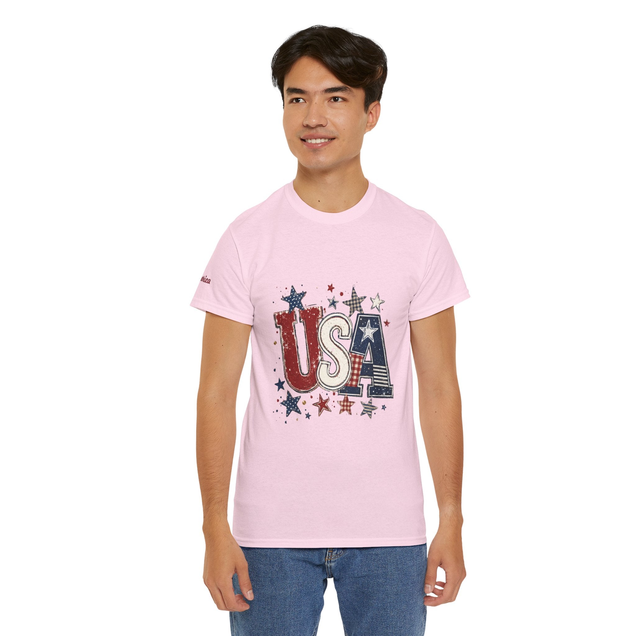 Patriotic USA Stars T-Shirt — Fourth of July American Flag Tee