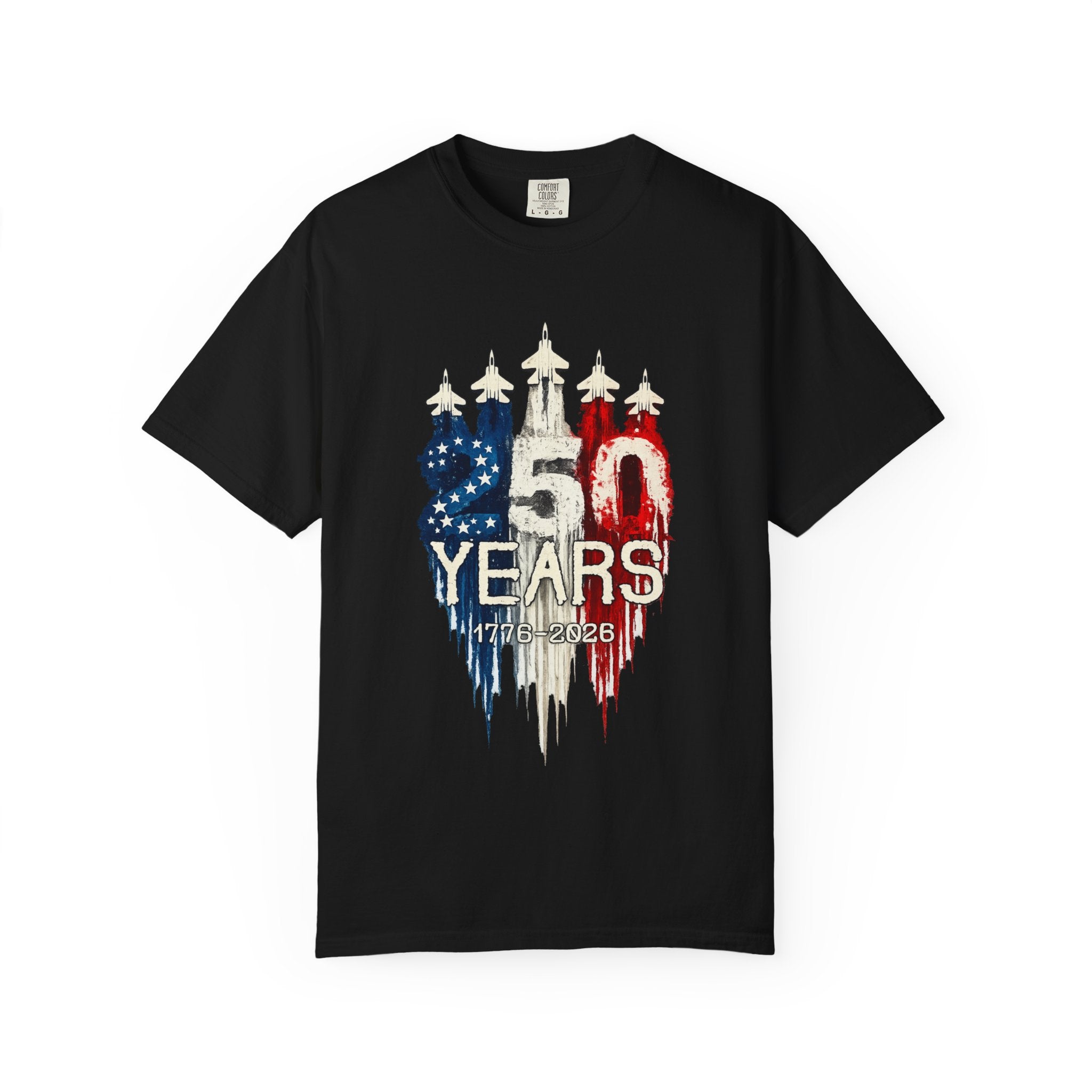 250 Years Patriotic T-Shirt Celebrating 1776–2026