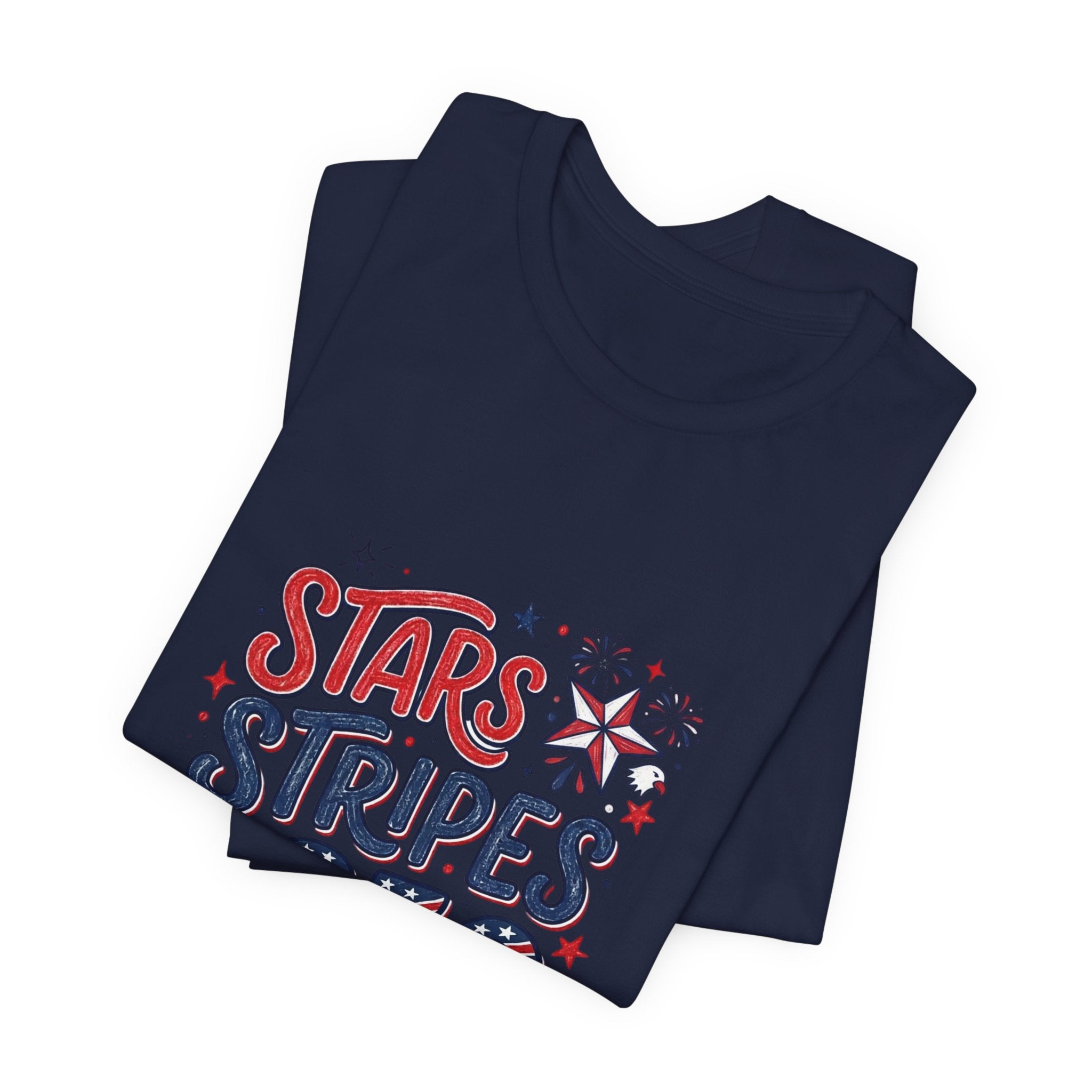 Stars Stripes & 250 Vibes T-Shirt | 250th Anniversary 4th of July Patriotic Tee