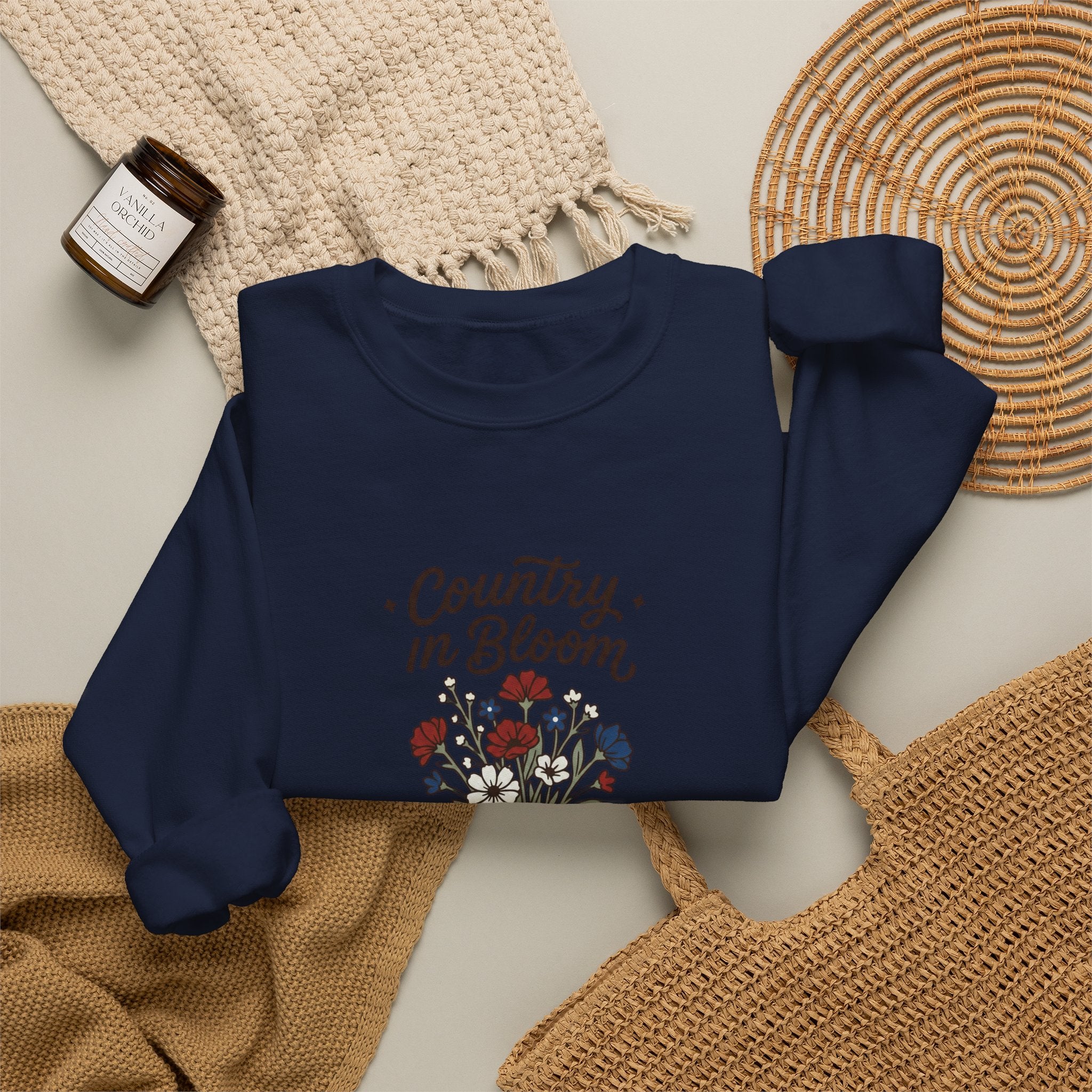 Country in Bloom Sweatshirt | Country Aesthetic Design