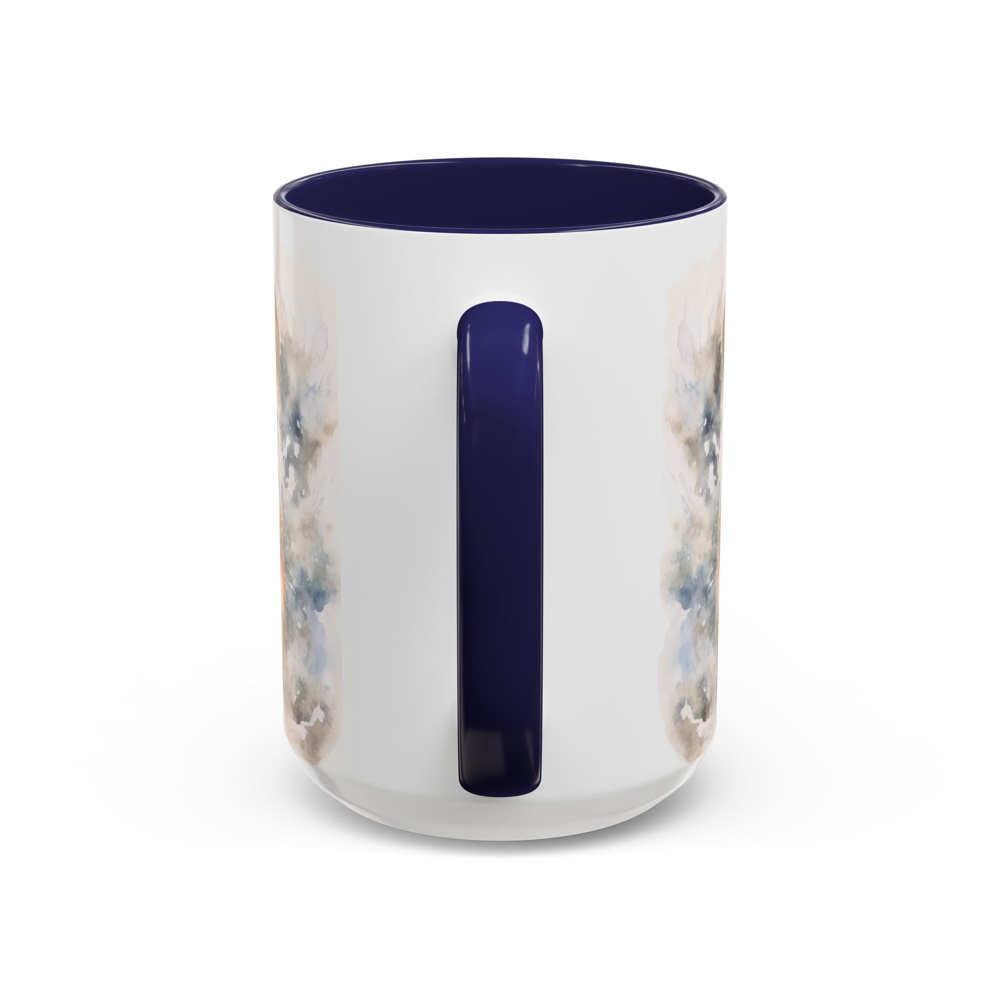 Tiger Watercolor Accent Coffee Mug – Artistic Wildlife Ceramic Mug (11/15oz)