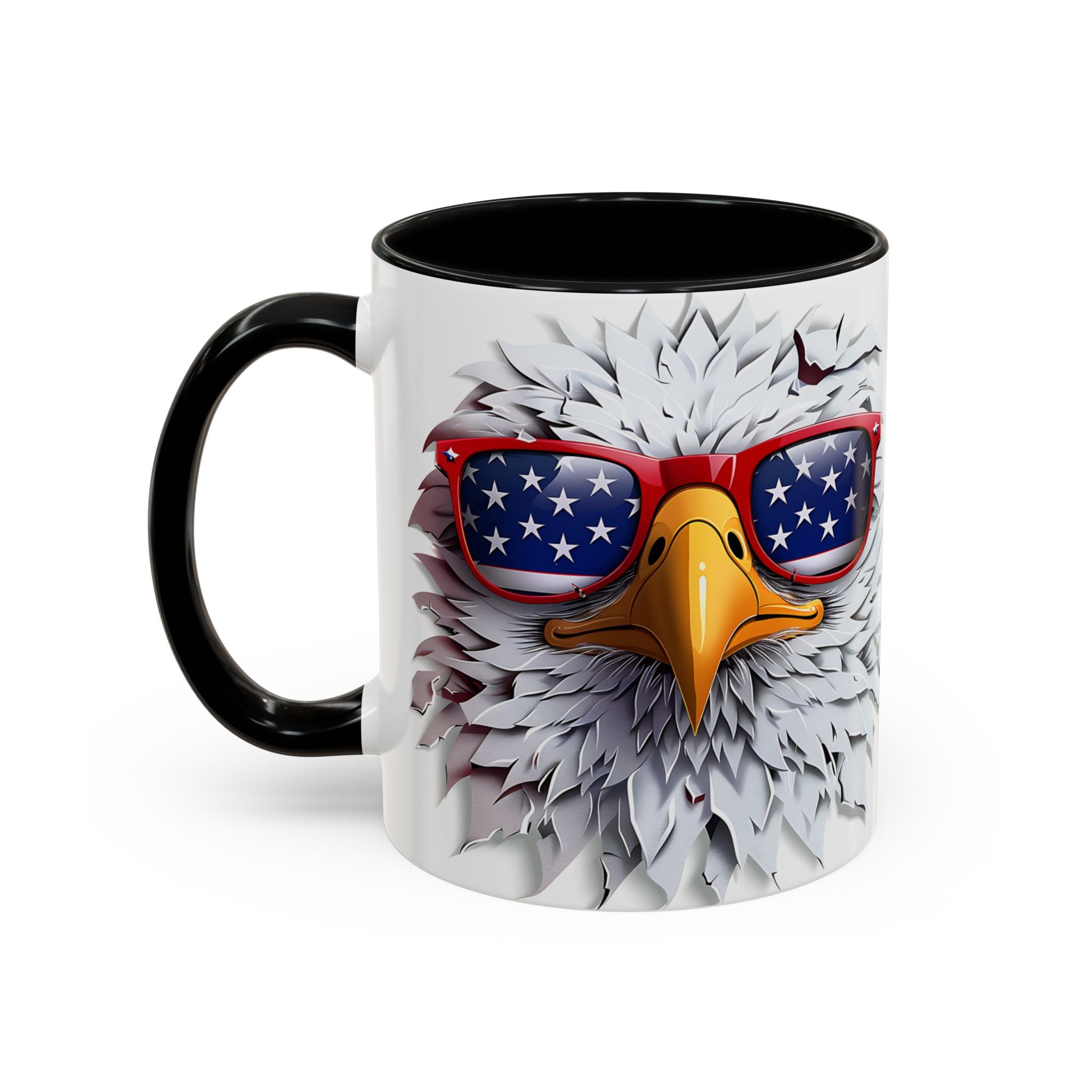 Patriotic Eagle Coffee Mug – Bold Design for Coffee Lovers