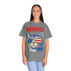 Meowica Cat T-Shirt — Patriotic American Flag Sunglasses Tee