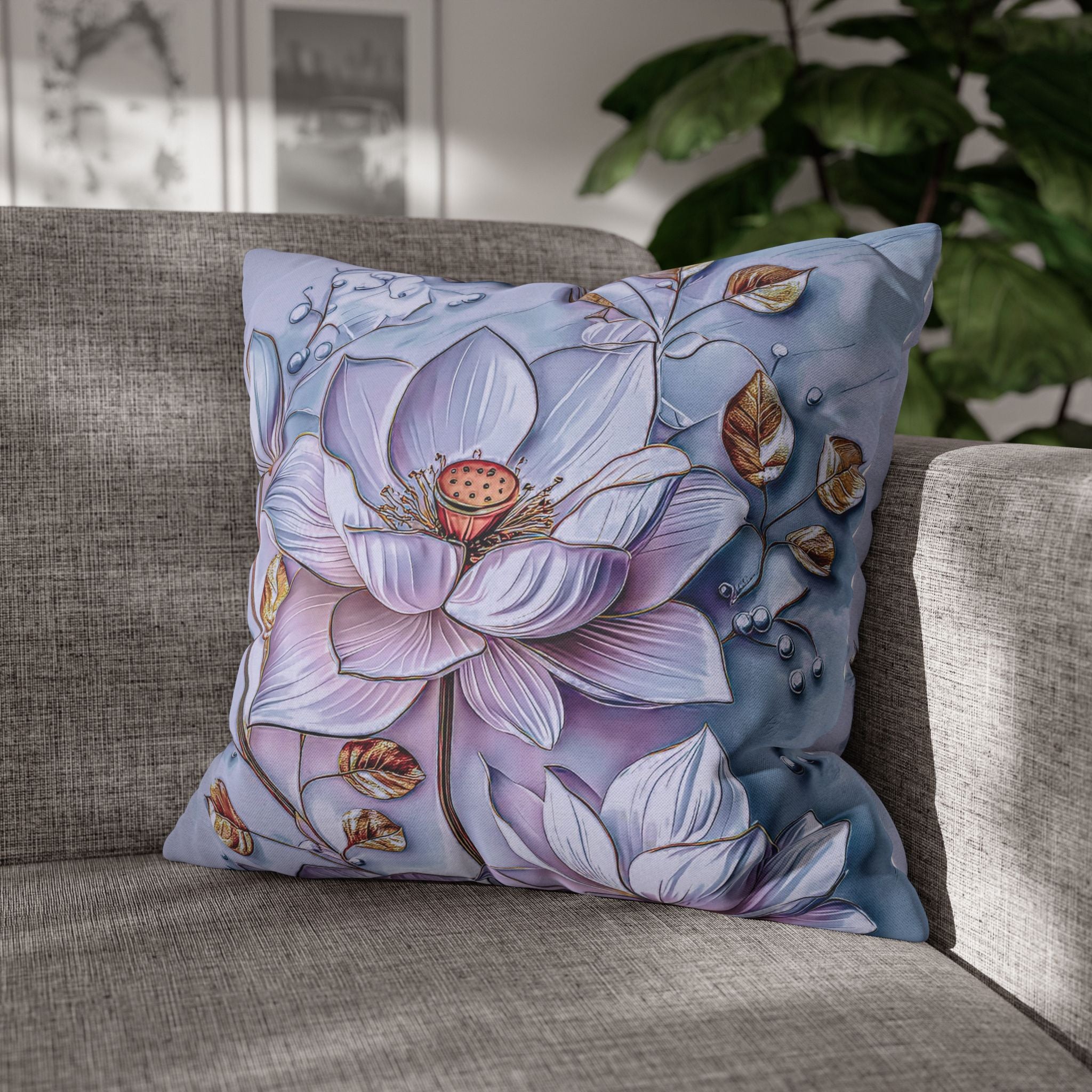 Floral 3D Decorative Pillow Cover - Nature Inspired
