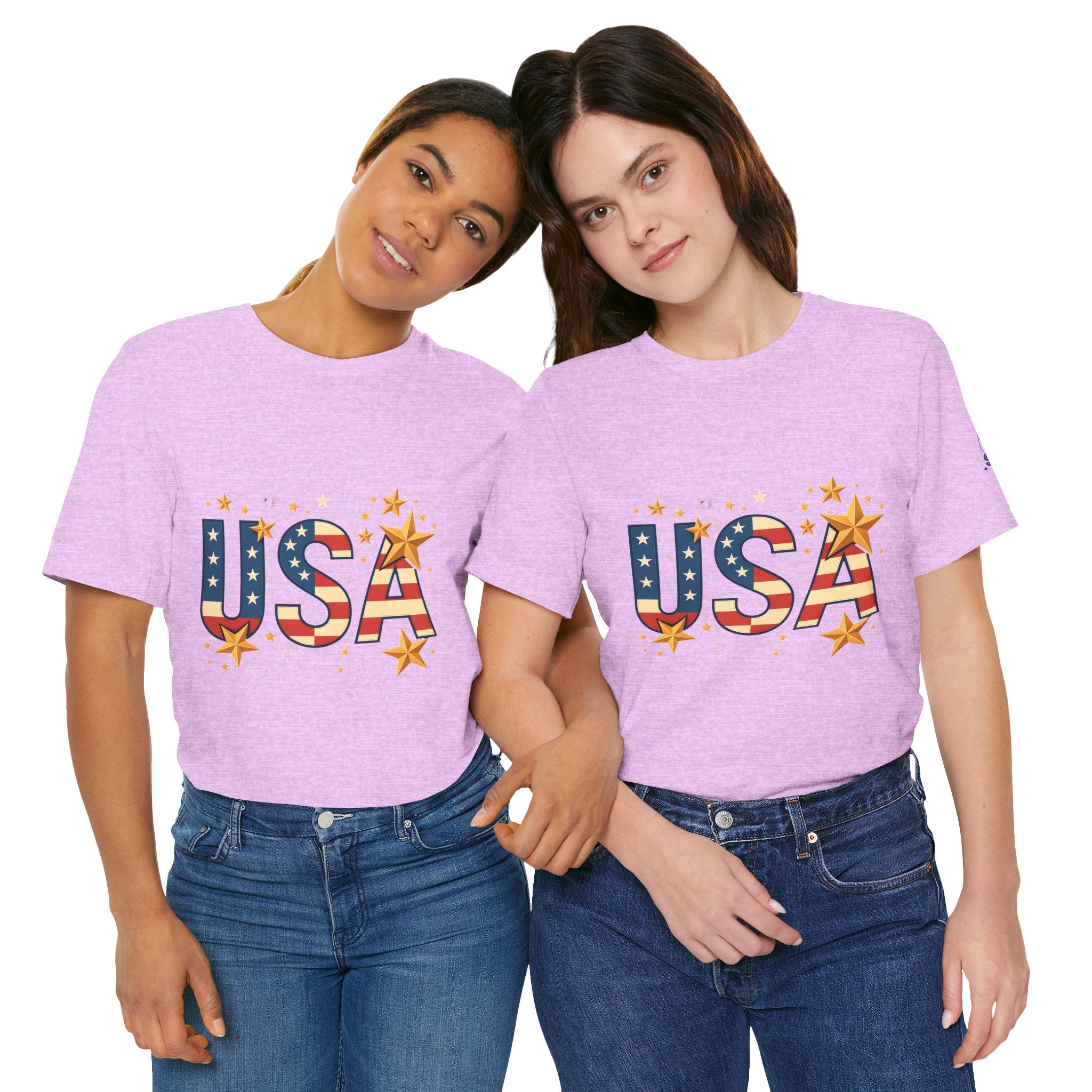 USA Flag Stars T-Shirt — Patriotic American Independence Day Tee
