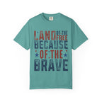 Patriotic T-Shirt: Land of the Free Because of the Brave