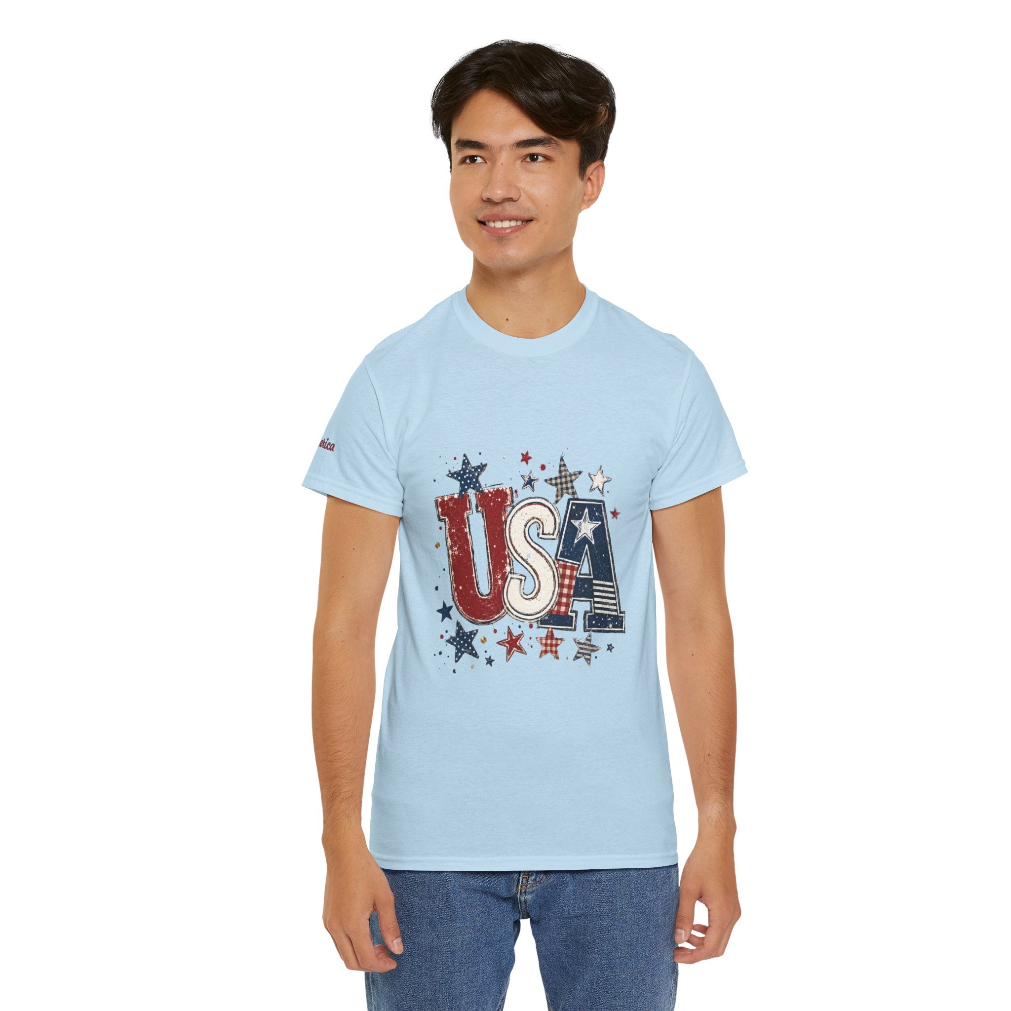 Patriotic USA Stars T-Shirt — Fourth of July American Flag Tee
