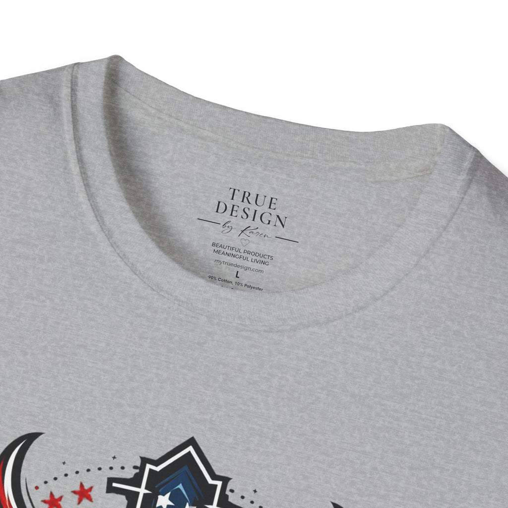 Christian Cross T-Shirt — "One Nation Under God" Patriotic Graphic Tee