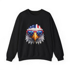 Eagle American Flag Sunglasses Crewneck Sweatshirt