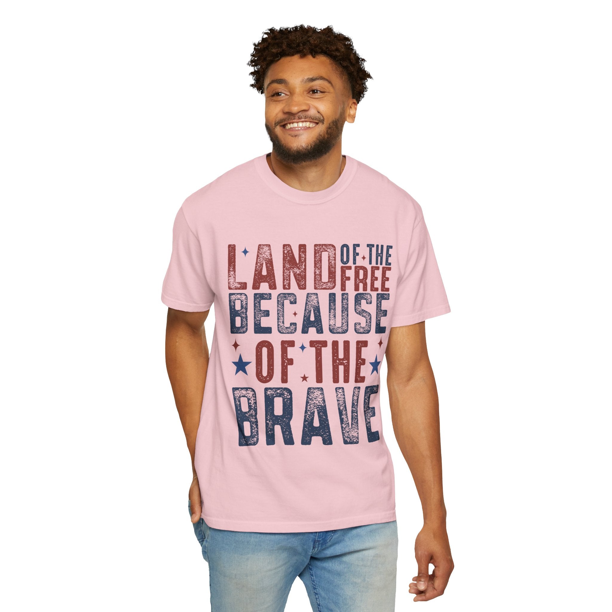 Patriotic T-Shirt: Land of the Free Because of the Brave