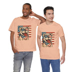 Dog's are Patriotic Too (American Flag, Funny 4th of July Shirt)