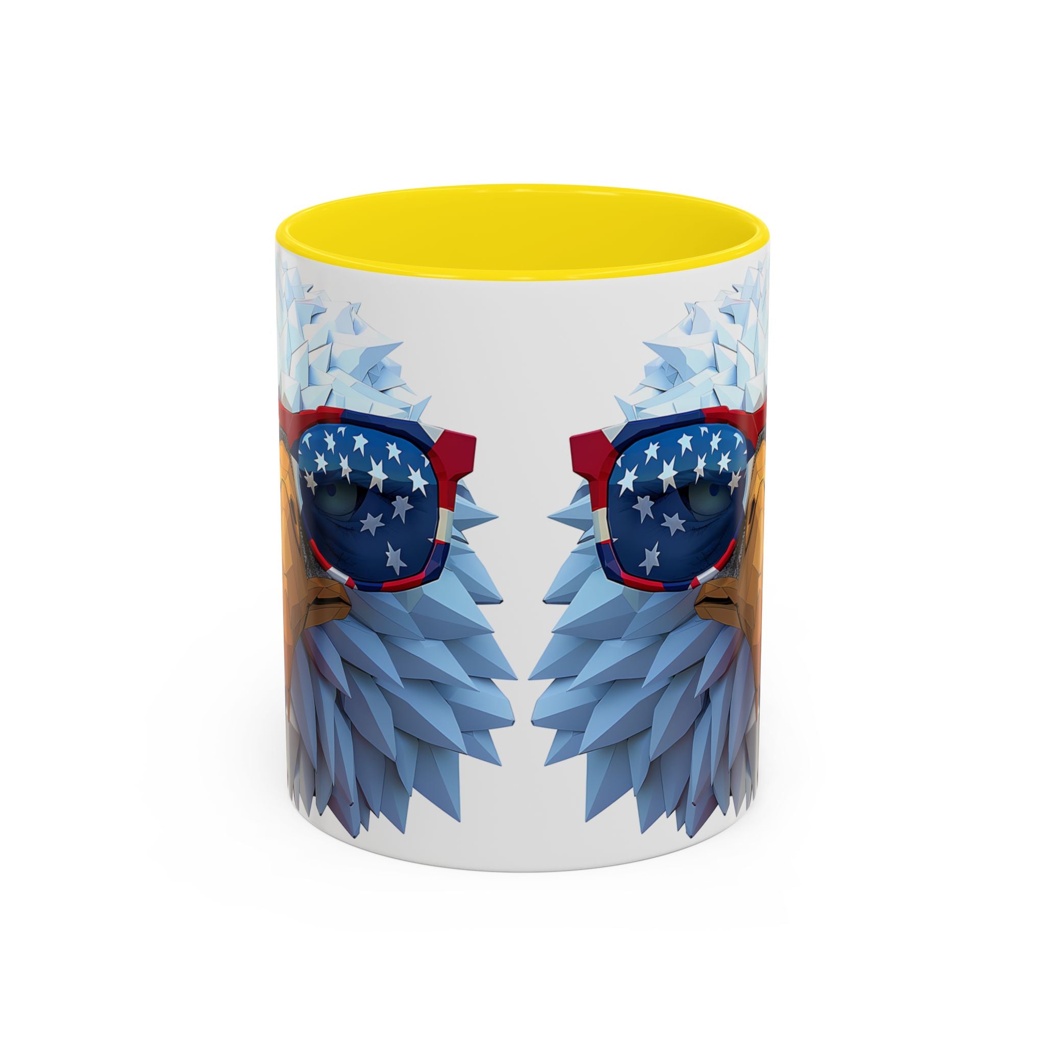 Patriotic Eagle Coffee Mug with American Flag Sunglasses