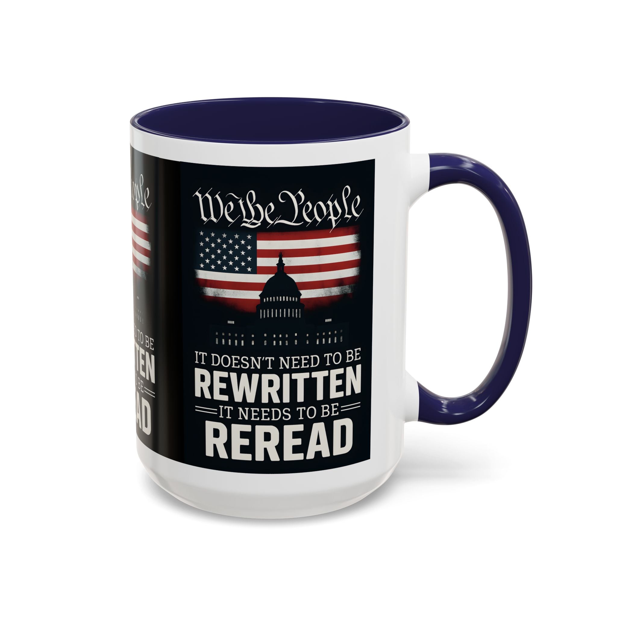 Patriotic We the People Coffee Mug - 11 & 15 oz