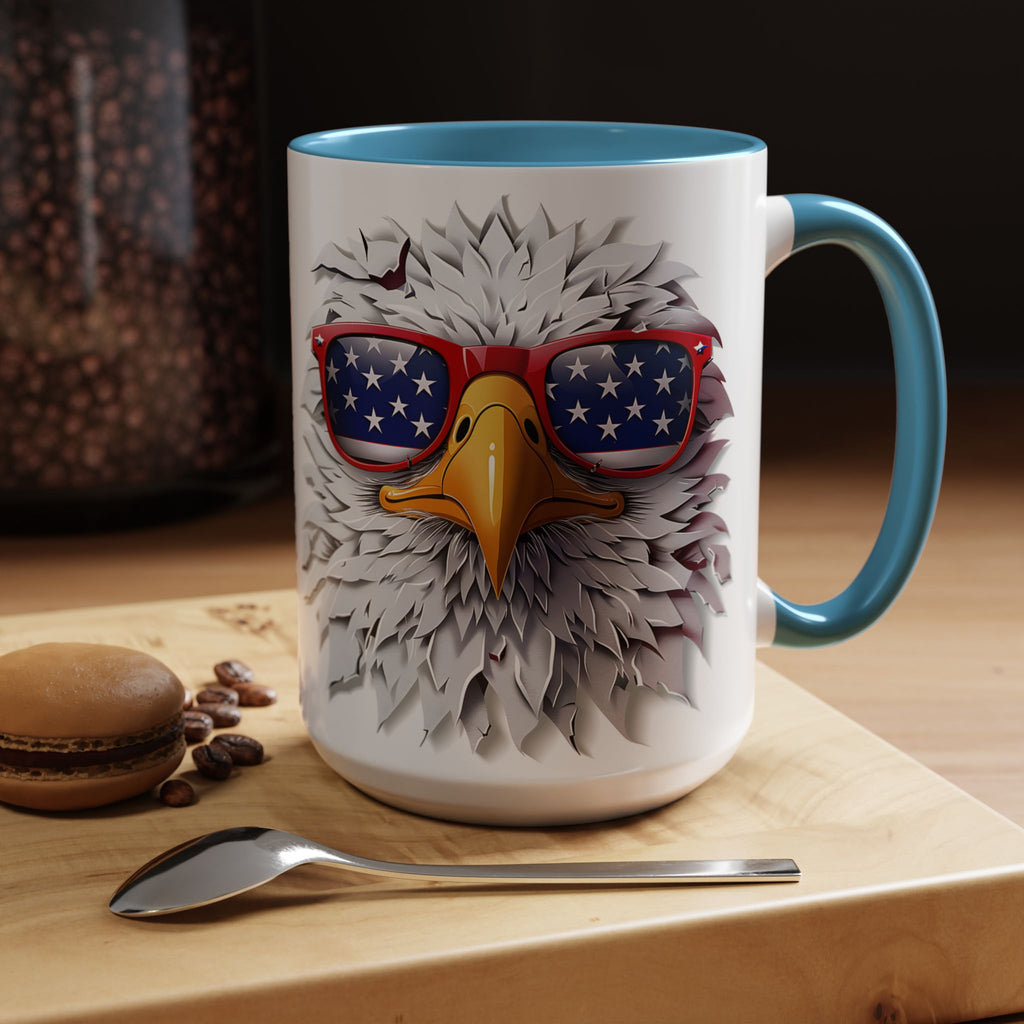 Patriotic Eagle Coffee Mug – Bold Design for Coffee Lovers