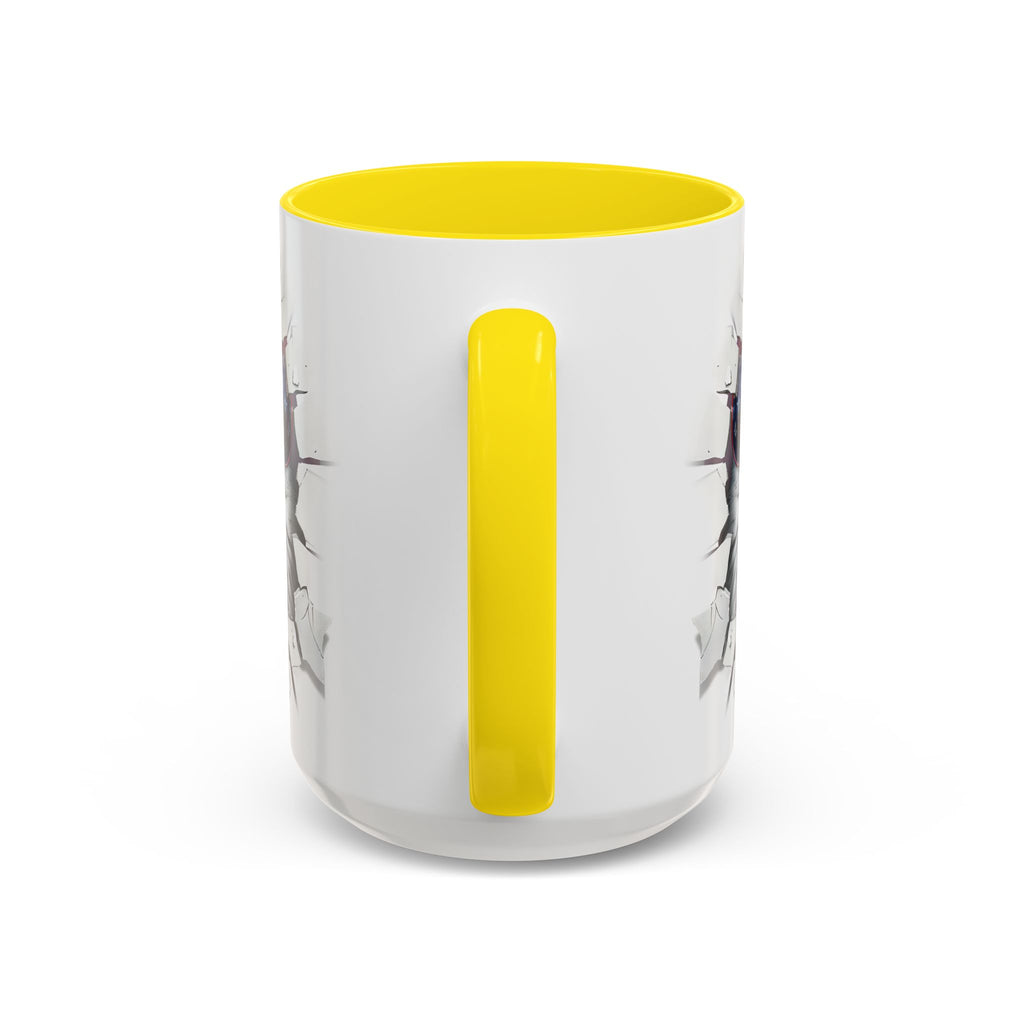 American Eagle Coffee Mug with USA Flag Accent Design