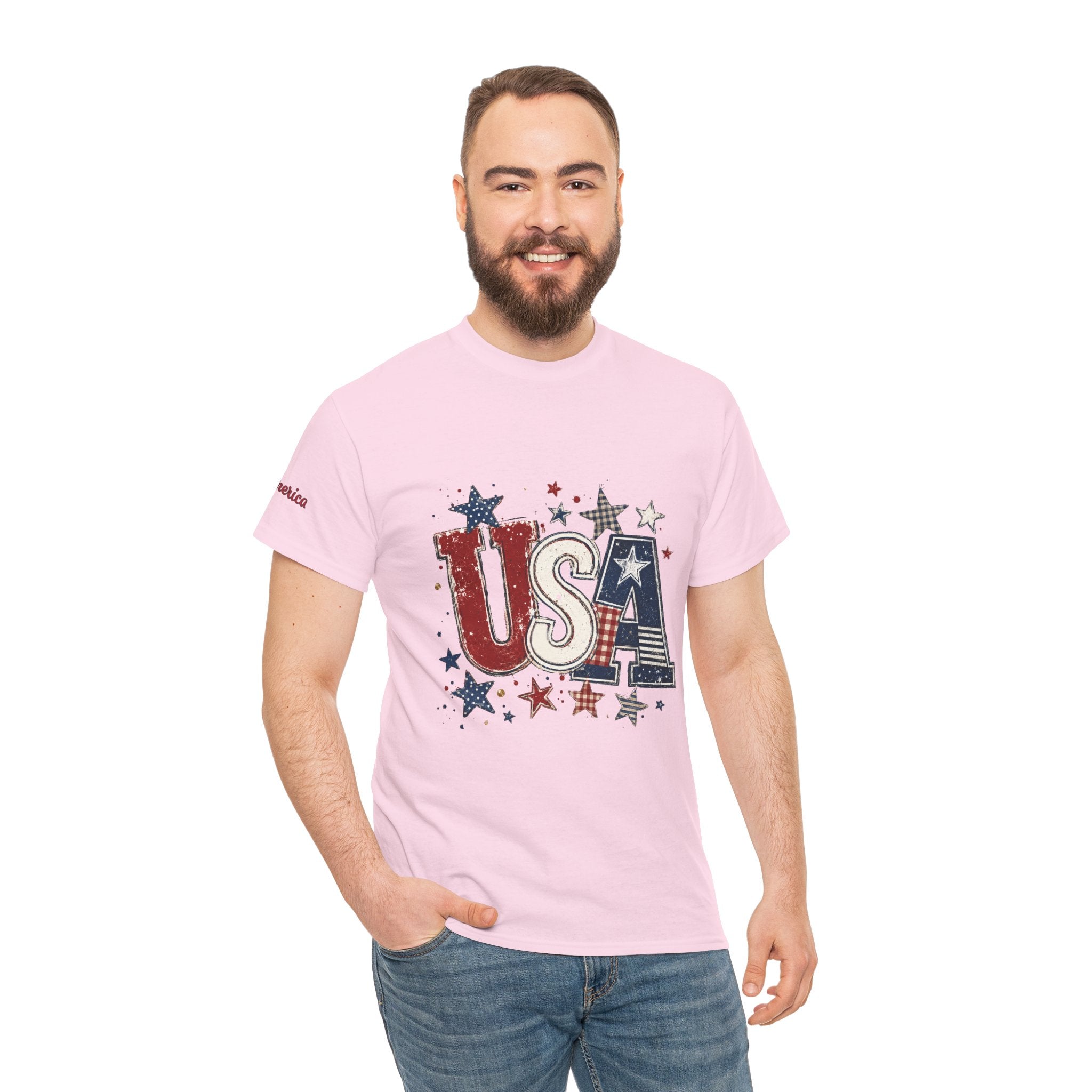 Patriotic USA Stars T-Shirt — Fourth of July American Flag Tee