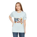 USA Flag Stars T-Shirt — Patriotic American Independence Day Tee