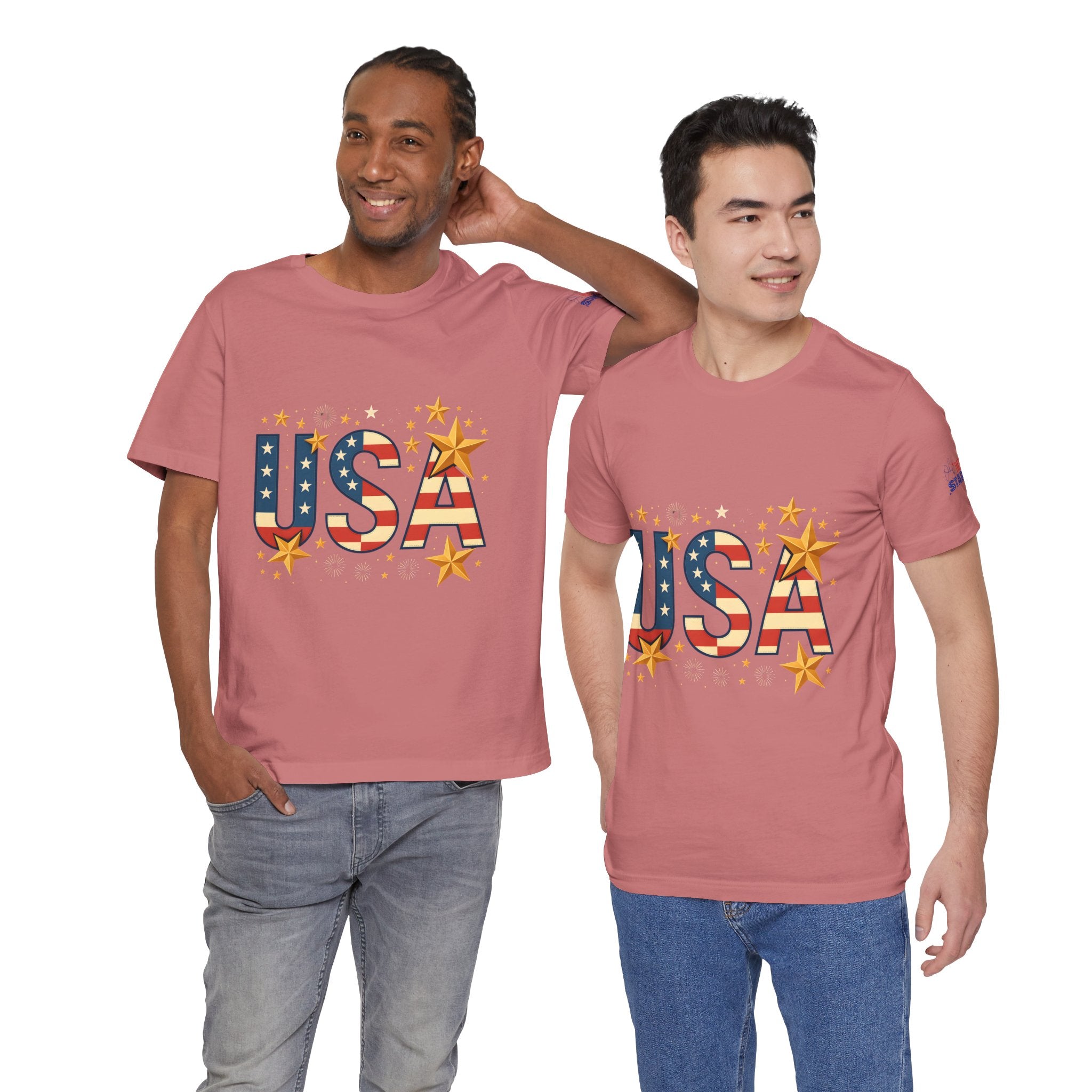 USA Flag Stars T-Shirt — Patriotic American Independence Day Tee