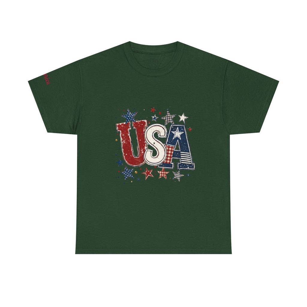 Patriotic USA Stars T-Shirt — Fourth of July American Flag Tee