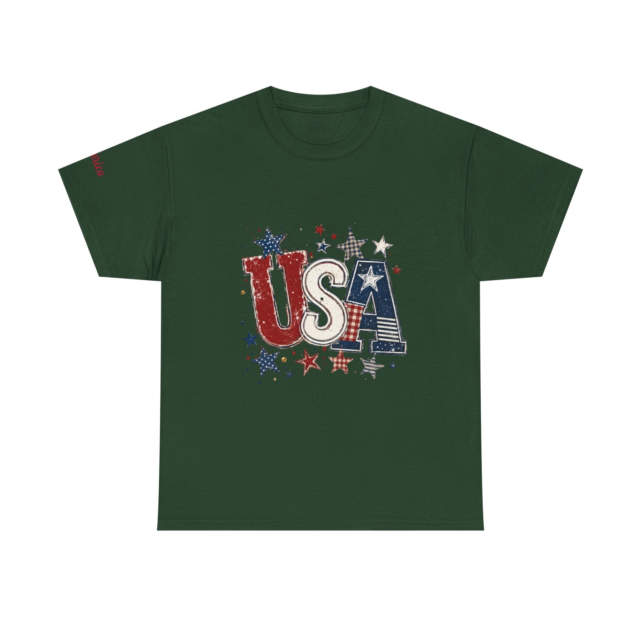 Patriotic USA Stars T-Shirt — Fourth of July American Flag Tee