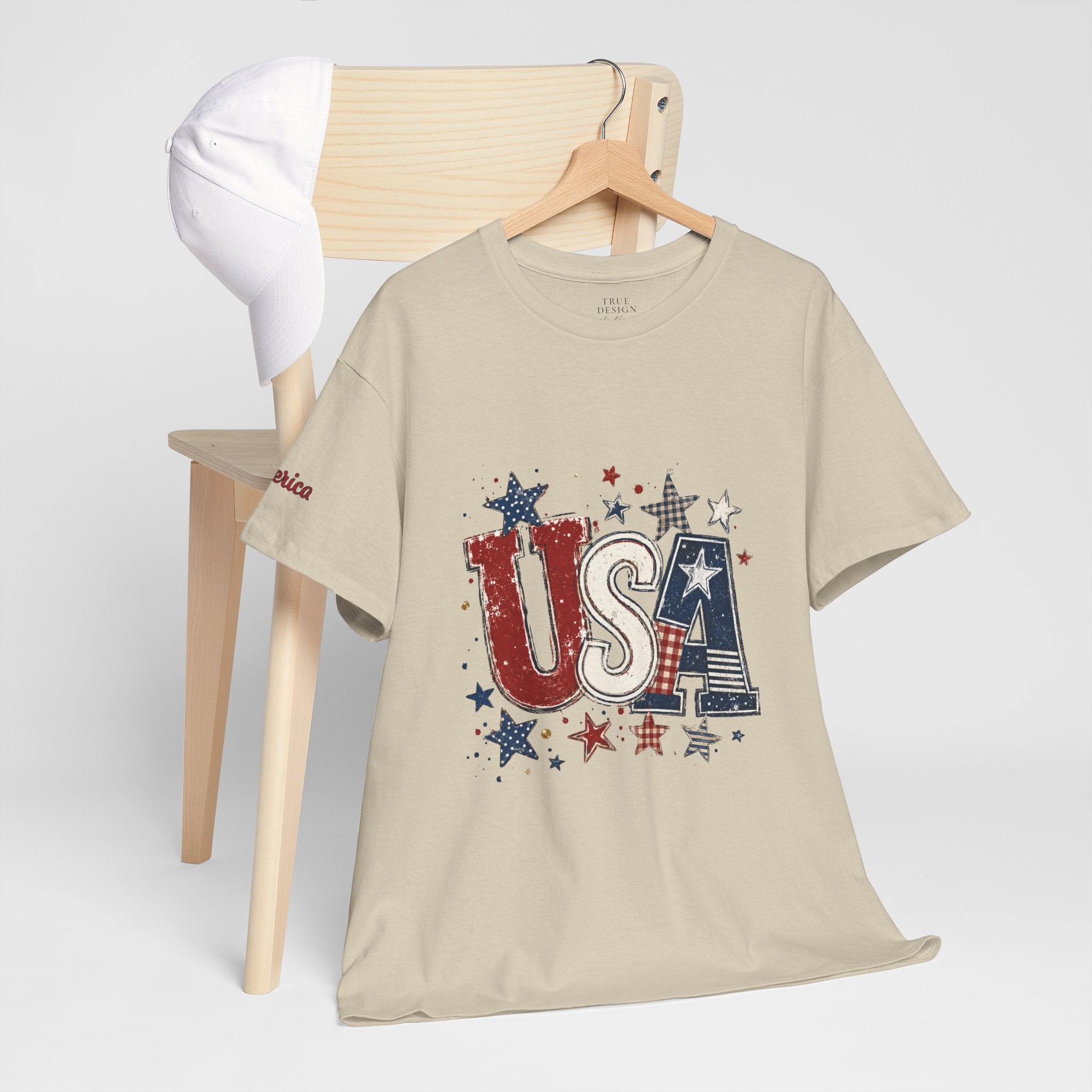 Patriotic USA Stars T-Shirt — Fourth of July American Flag Tee