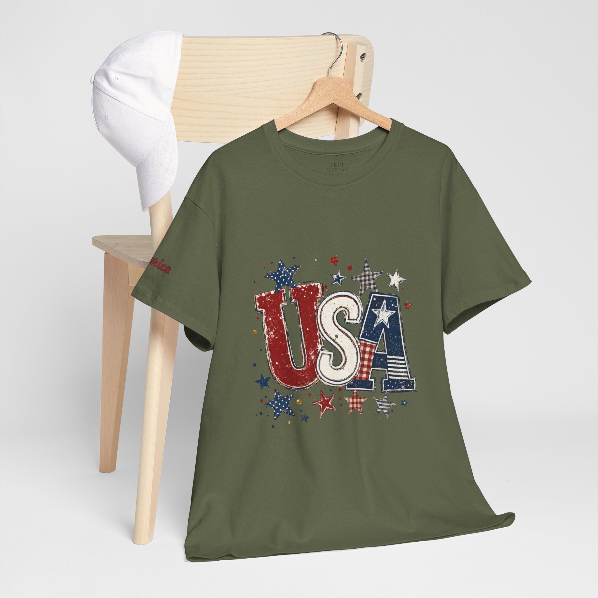 Patriotic USA Stars T-Shirt — Fourth of July American Flag Tee